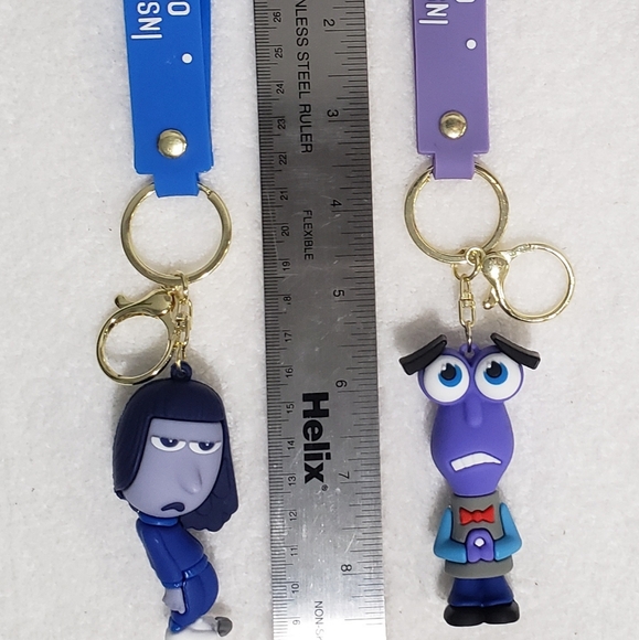 Complete Set Inside Out 2 Keychains Bag Charms or Zipper Pulls Disney Pixar NEW - Picture 8 of 14